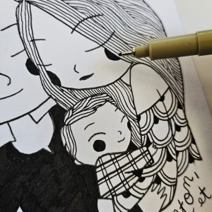 Portrait Personnalisé Papier